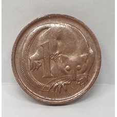 AUSTRALIA 1977 . ONE 1 CENT COIN . FEATHER-TAILED GLIDER